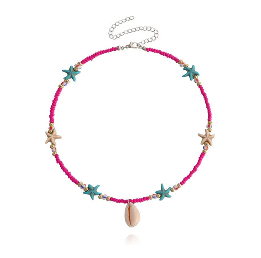 fuchsia necklace