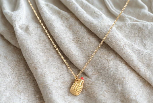 Lipstick necklace