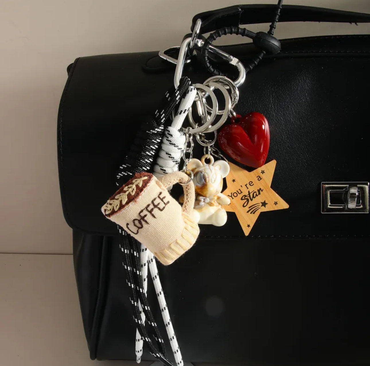 Coffee bag keychain